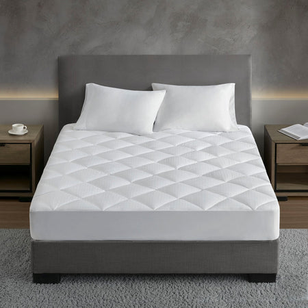 Croscill Signature Dobby Cotton Waterproof Mattress Pad - White  - Queen Size Shop Online & Save - ExpressHomeDirect.com