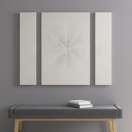 INK+IVY Silver Sand Hand Embellished Canvas 3 Piece Set - Silver  Shop Online & Save - ExpressHomeDirect.com