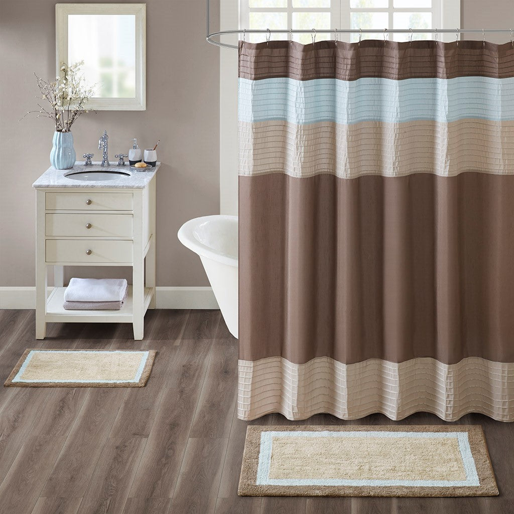 Madison Park Amherst Cotton Tufted Bath Rug - Blue  - 20x30" Shop Online & Save - ExpressHomeDirect.com