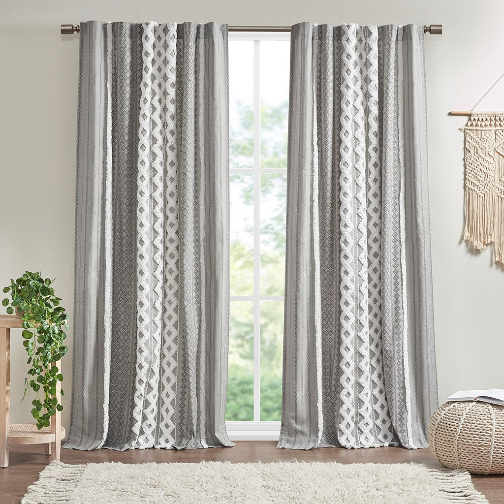 Croscill Classics Cornelli Embroidery Curtain Panel (Single) - Ivory - 52x96"