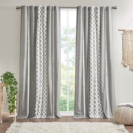 Croscill Classics Cornelli Embroidery Curtain Panel (Single) - Ivory - 52x96"