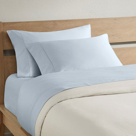 Clean Spaces 300TC BCI Cotton 300TC 2PK BCI Cotton Pillowcase - Blue - King Case