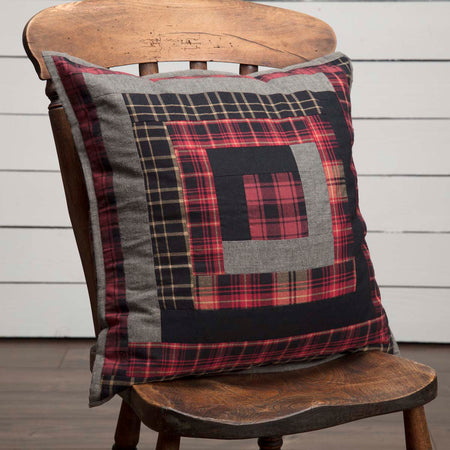 Oak & Asher Cumberland Patchwork Pillow 18x18 By VHC Brands