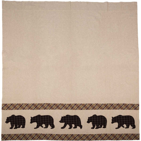 Oak & Asher Wyatt Bear Shower Curtain 72x72 By VHC Brands
