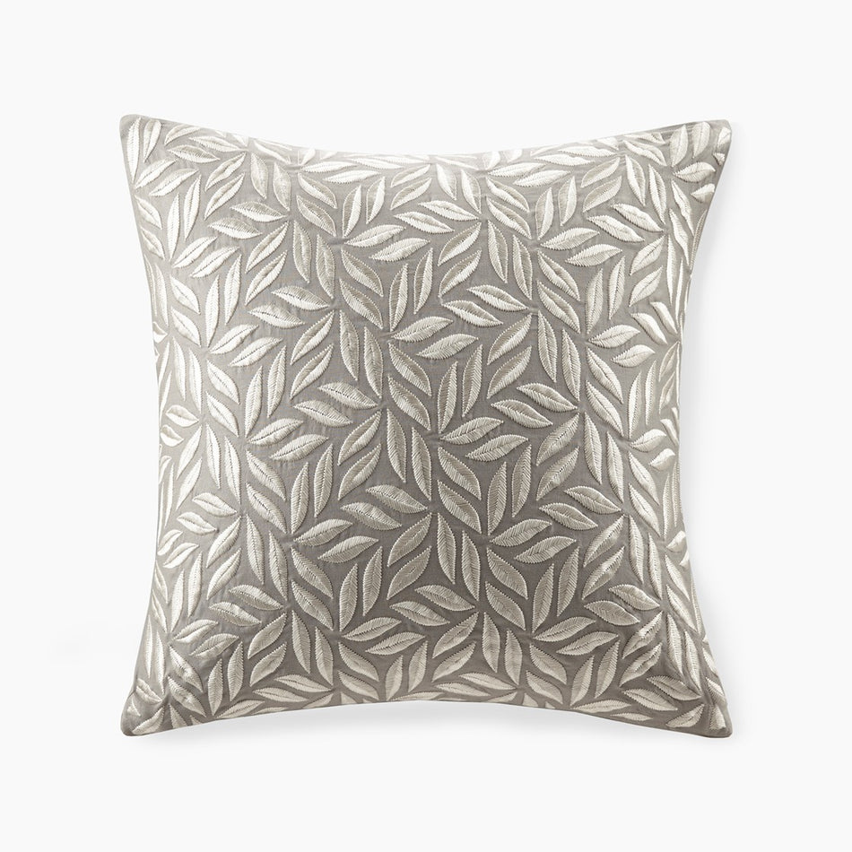 Croscill Home Melodia Square Decor Pillow - Grey  - 20x20" Shop Online & Save - ExpressHomeDirect.com