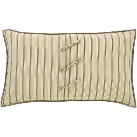 April & Olive Sawyer Mill Charcoal King Sham 21x37 By VHC Brands