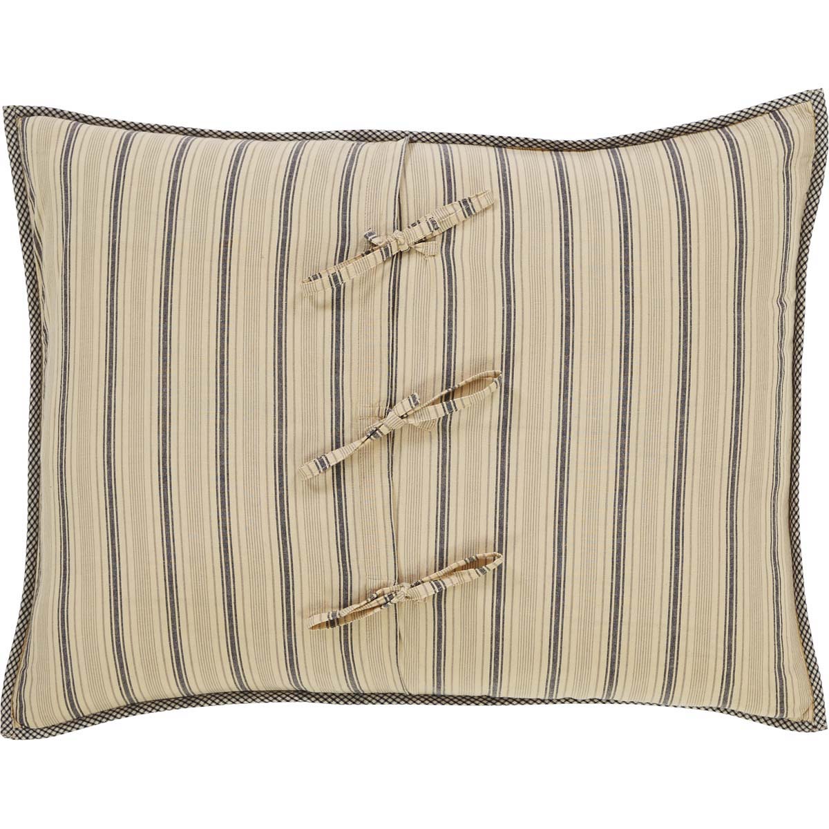 April & Olive Sawyer Mill Charcoal Standard Sham 21x27 By VHC Brands