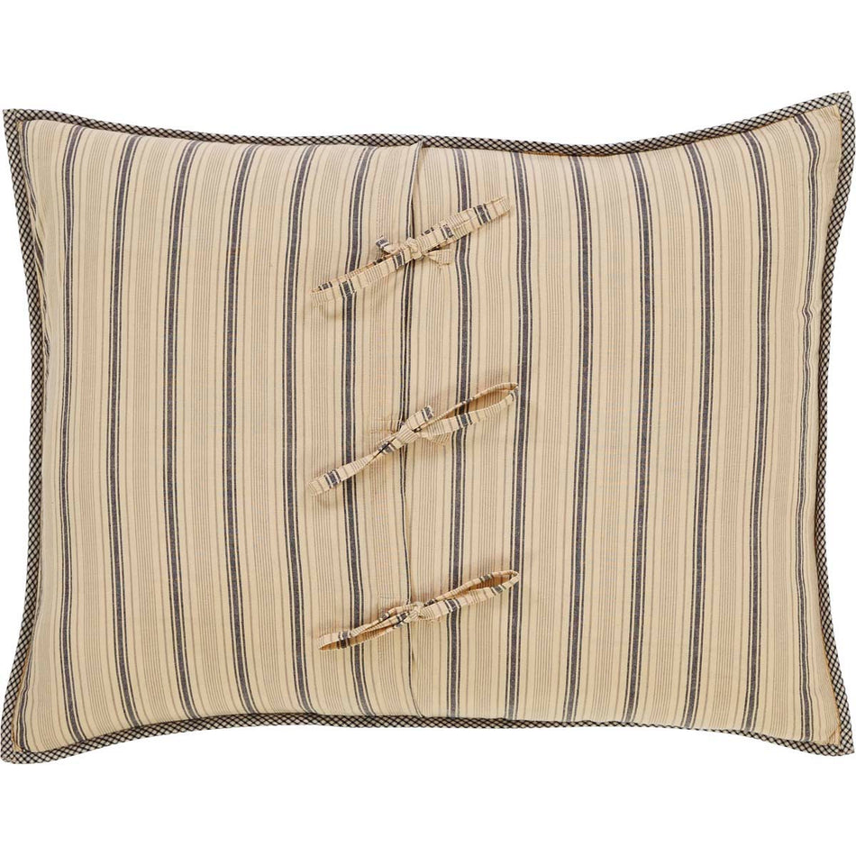 April & Olive Sawyer Mill Charcoal Standard Sham 21x27 By VHC Brands