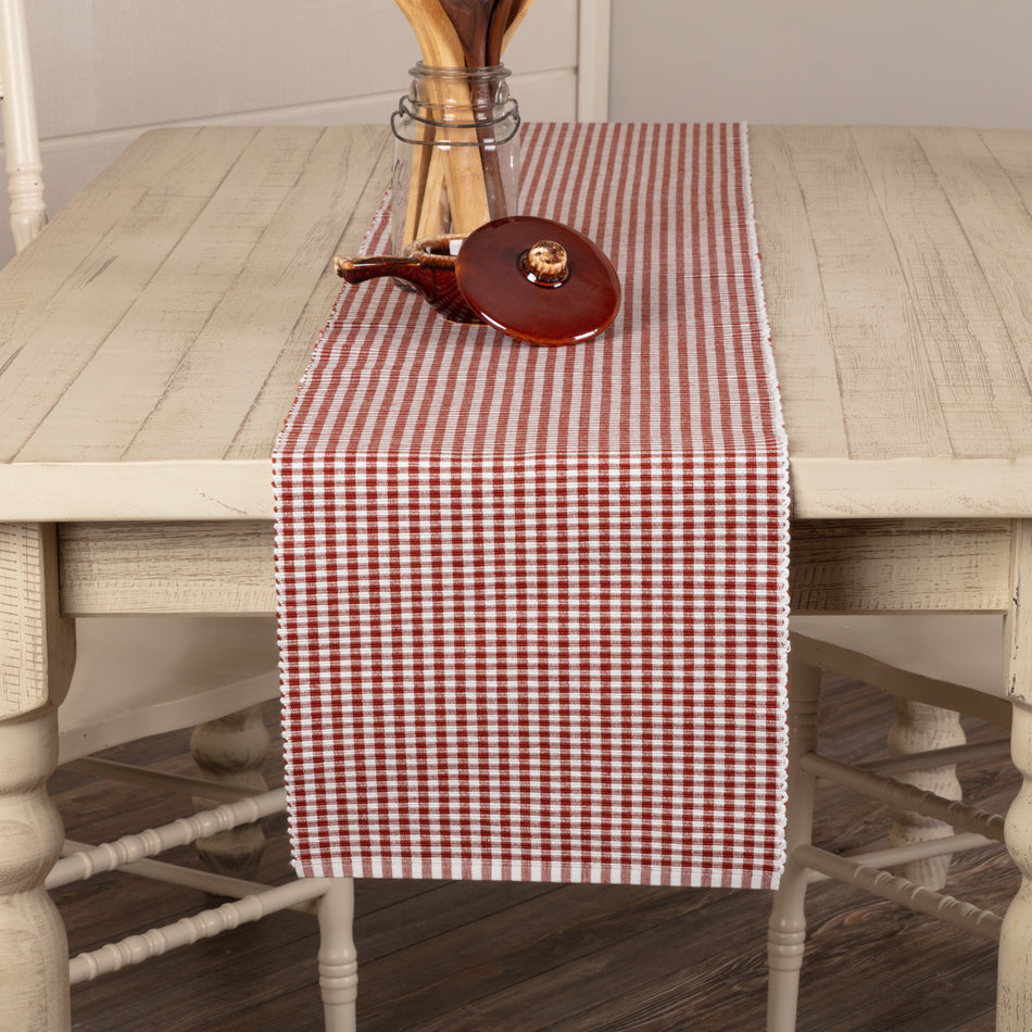 Tara Rust Ribbed Runner 13x72