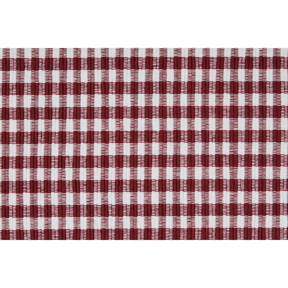 April & Olive Tara Burgundy Ribbed Runner 13x90 By VHC Brands