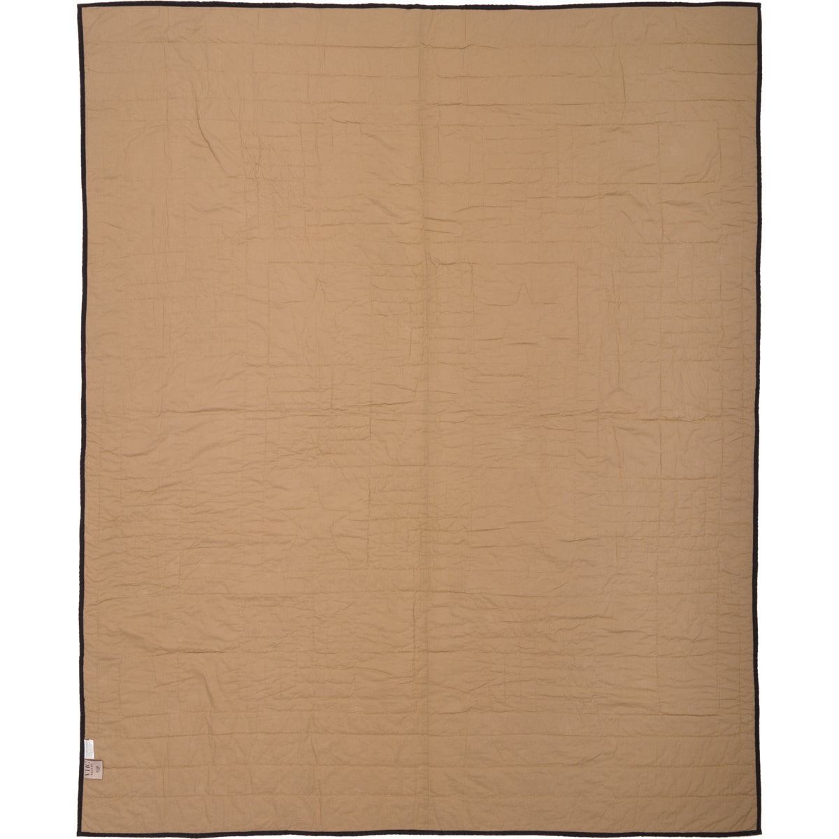 Mayflower Market Black Check Star Twin Quilt 68Wx86L By VHC Brands