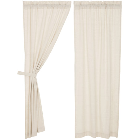 April & Olive Simple Life Flax Natural Panel Set of 2 84x40 By VHC Brands