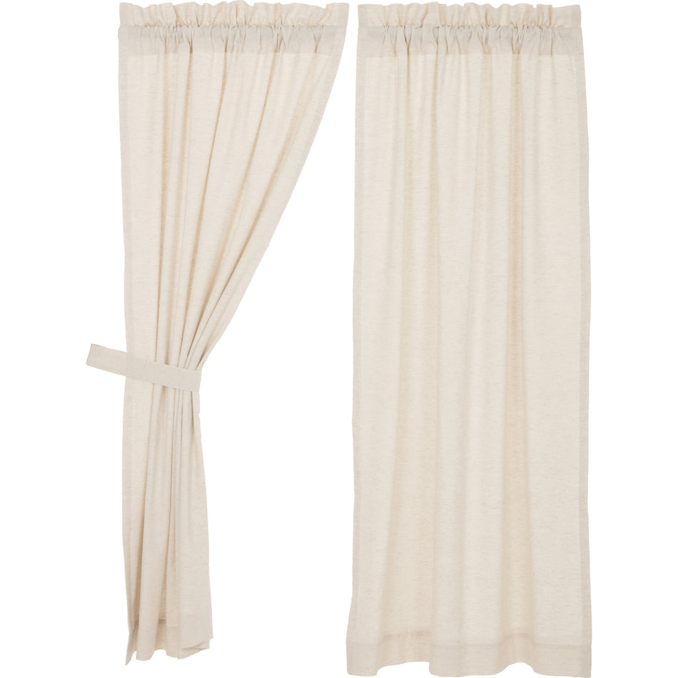 April & Olive Simple Life Flax Natural Short Panel Set of 2 63x36 By VHC Brands