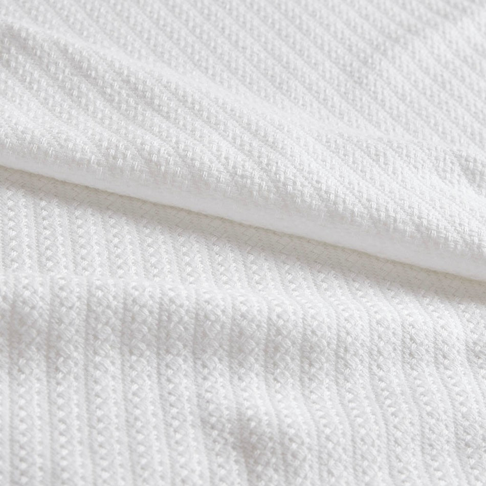 Liquid Cotton Blanket - White - Full Size / Queen Size
