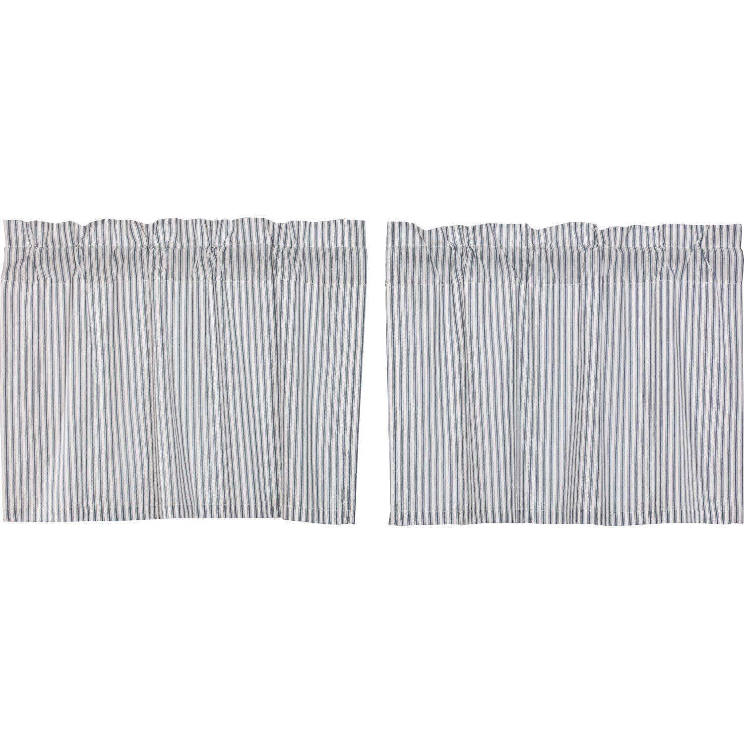 April & Olive Sawyer Mill Blue Ticking Stripe Tier Set of 2 L24xW36 By VHC Brands