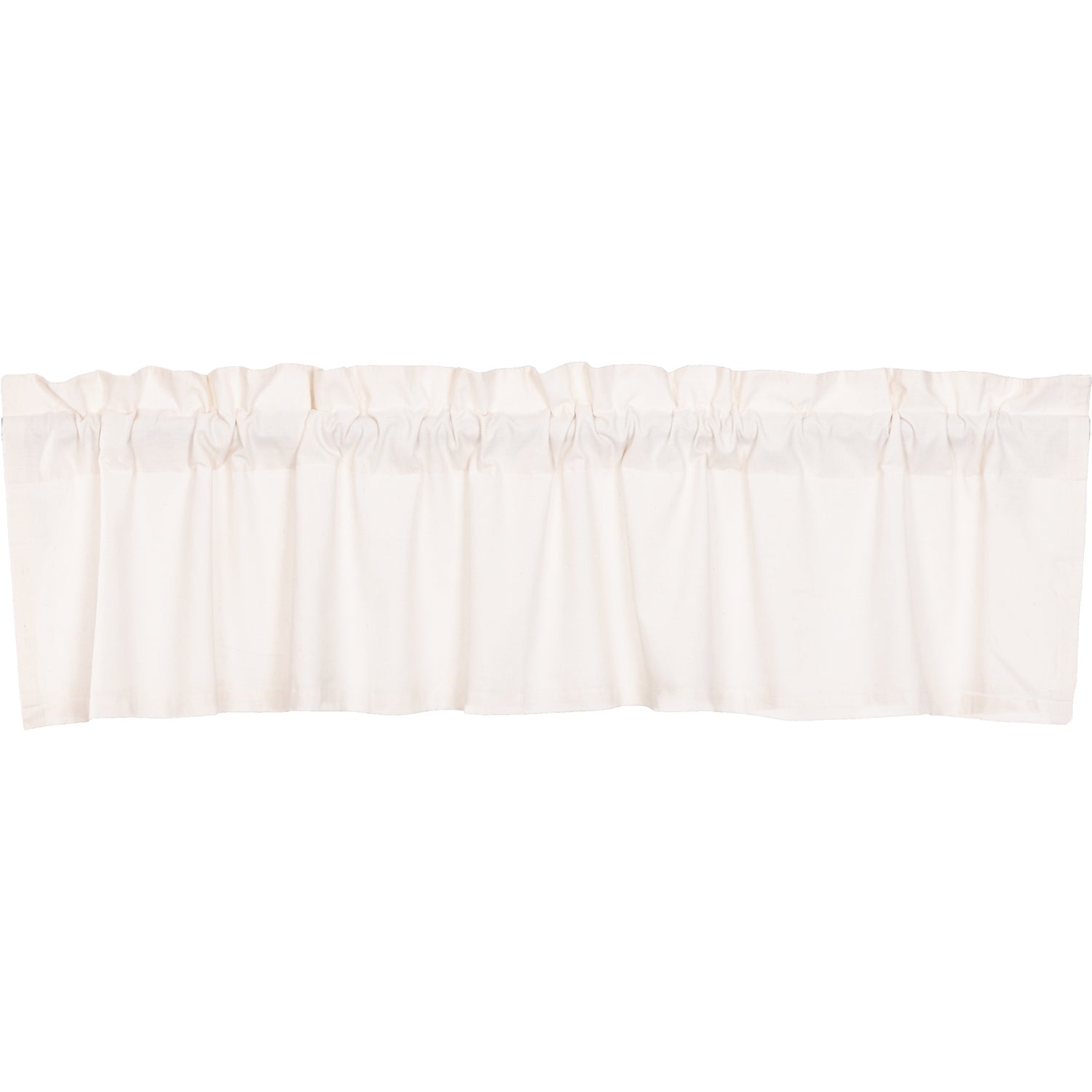 April & Olive Simple Life Flax Antique White Valance 16x72 By VHC Brands