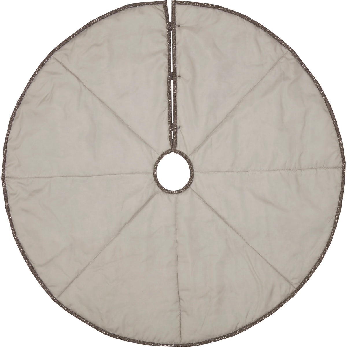 Seasons Crest Snowflake Burlap Grey Tree Skirt 48 By VHC Brands