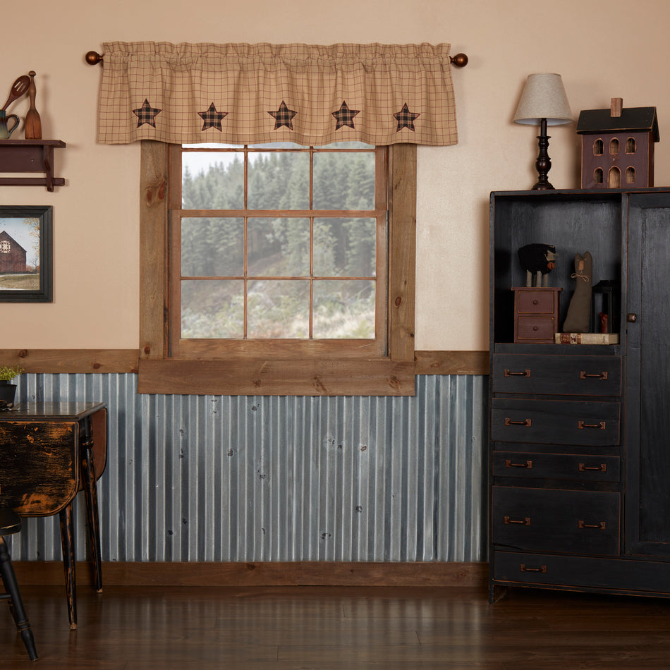 Bingham Star Valance Applique Star 16x72