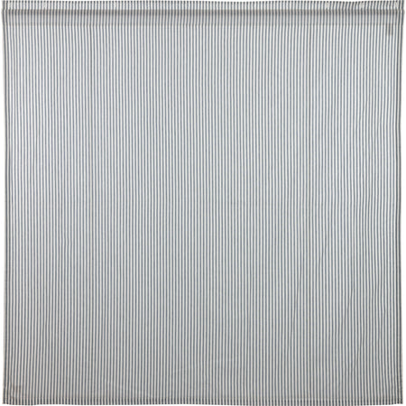 April & Olive Sawyer Mill Blue Ticking Stripe Shower Curtain 72x72 By VHC Brands