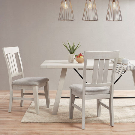 INK+IVY Sonoma Dining Side Chair(Set of 2pcs) - Reclaimed White 