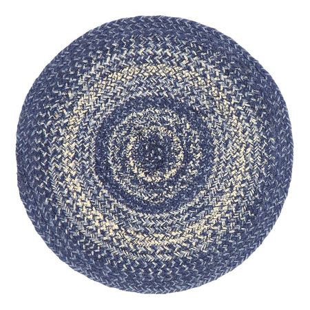 April & Olive Great Falls Blue Jute Trivet 15 By VHC Brands
