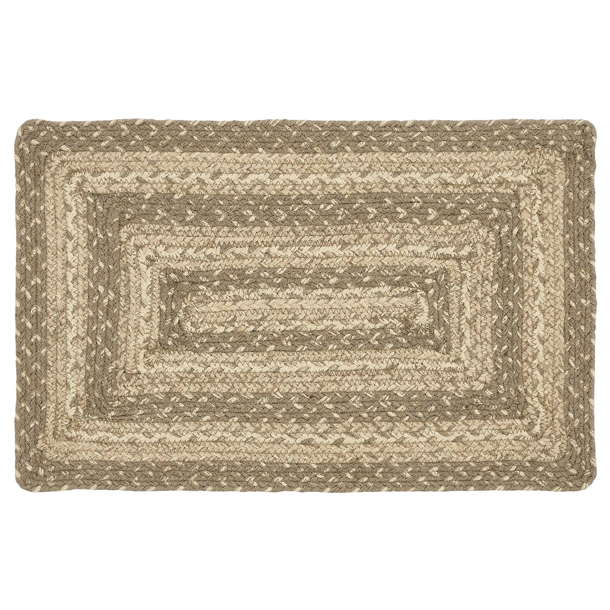 April & Olive Cobblestone Jute Rect Placemat 12x18 By VHC Brands