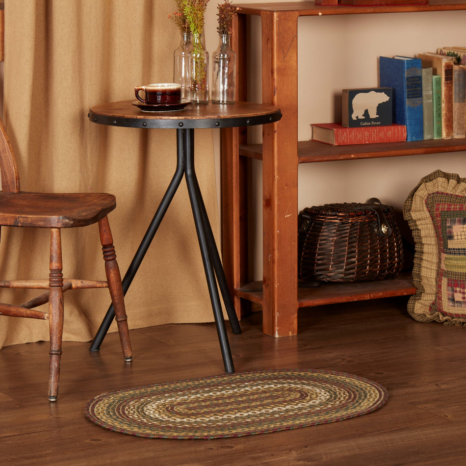 Tea Cabin Jute Rug Oval w/ Pad 20x30