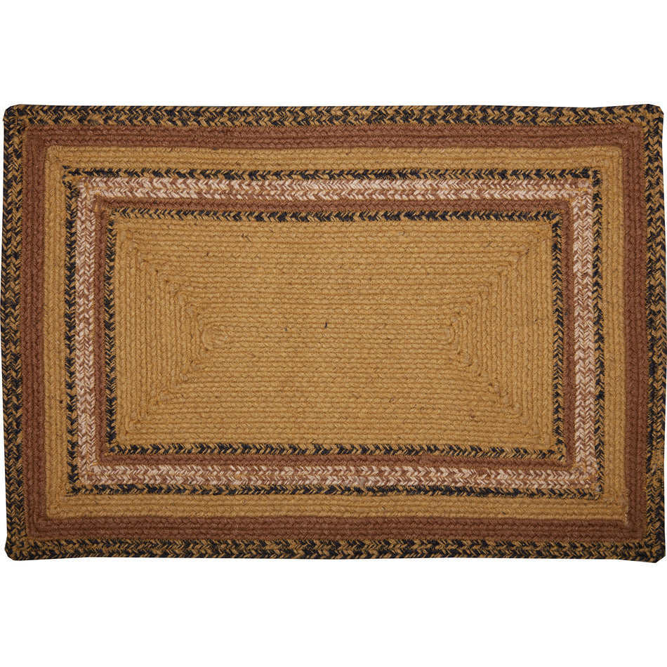 Mayflower Market Kettle Grove Jute Rug Rect Stencil Welcome w/ Pad 20x30 By VHC Brands