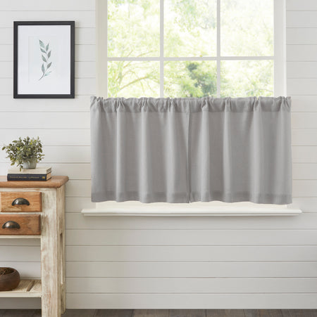 April & Olive Burlap Dove Grey Tier Set of 2 L24xW36 By VHC Brands