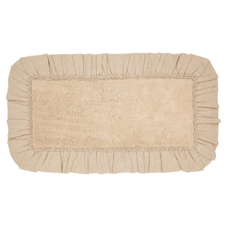 April & Olive Burlap Vintage Bathmat 27x48 By VHC Brands