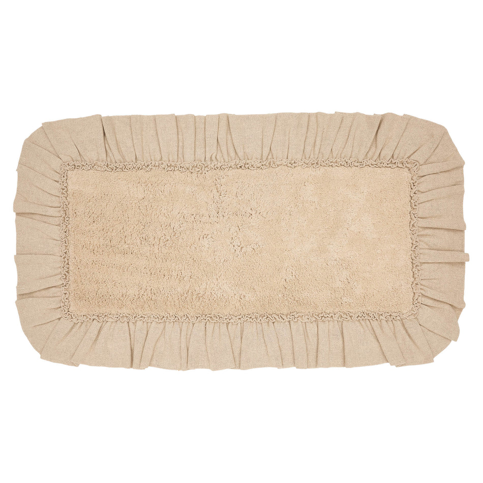 April & Olive Burlap Vintage Bathmat 27x48 By VHC Brands