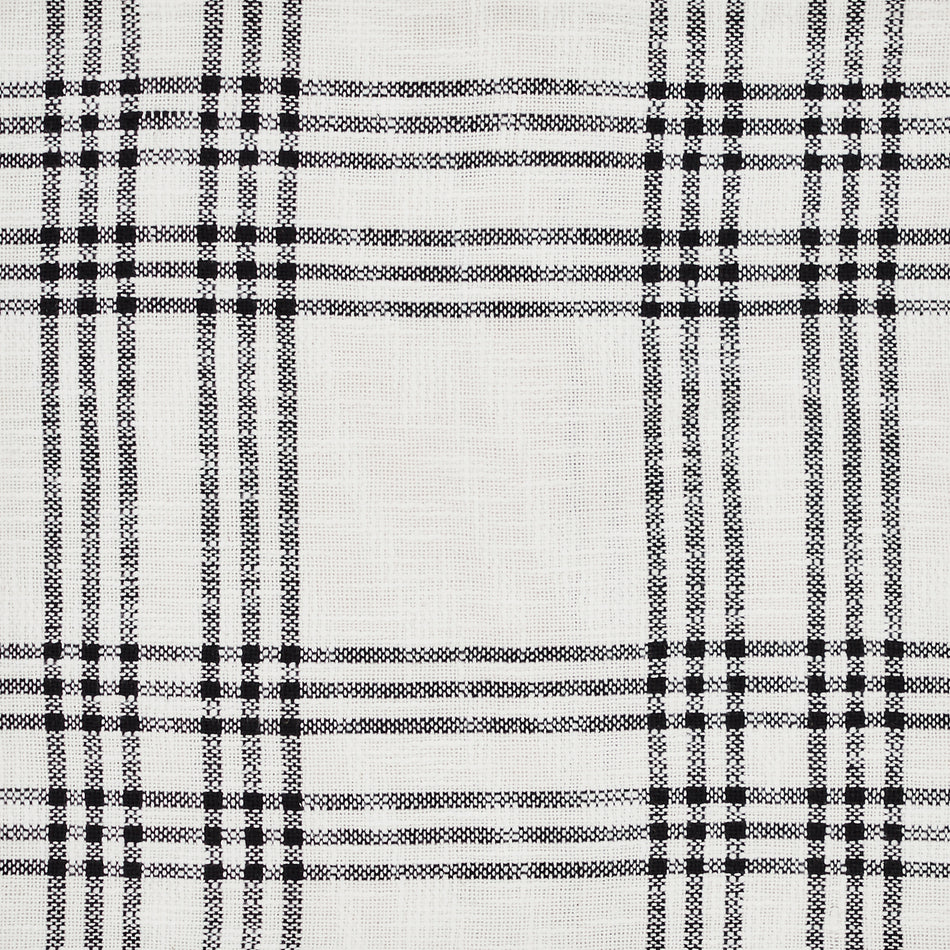 Black Plaid Shower Curtain 72x72