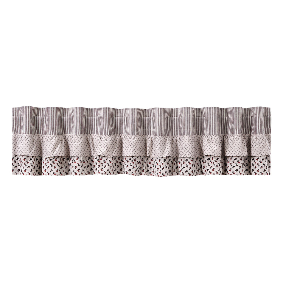 April & Olive Florette Ruffled Valance 16x90 By VHC Brands