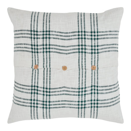 April & Olive Pine Grove Plaid Fabric Euro Sham 26x26 By VHC Brands