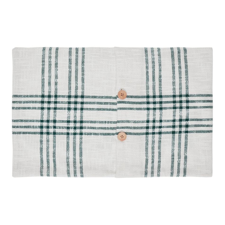 Seasons Crest Pine Grove Plaid Noel Ornament Pillow Cover 14x22 By VHC Brands