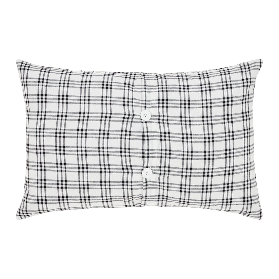 April & Olive Sawyer Mill Black Farmstead Pillow 14x22 By VHC Brands