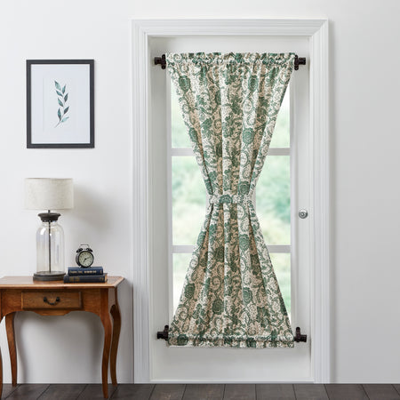 April & Olive Dorset Green Floral Door Panel 72x40 By VHC Brands