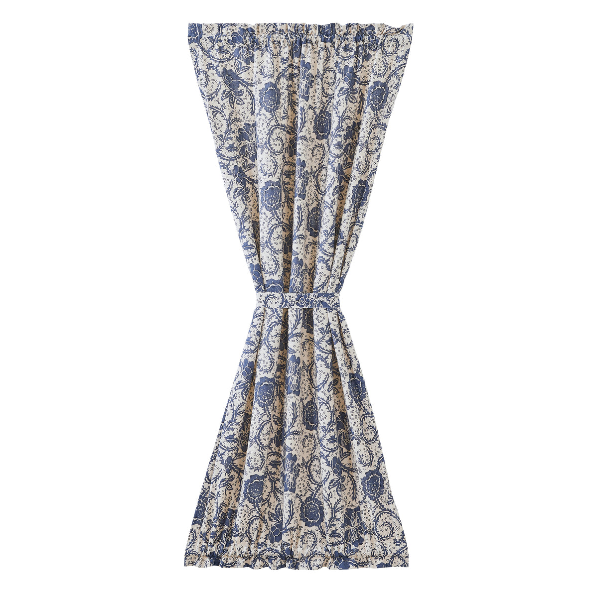 April & Olive Dorset Navy Floral Door Panel 72x40 By VHC Brands