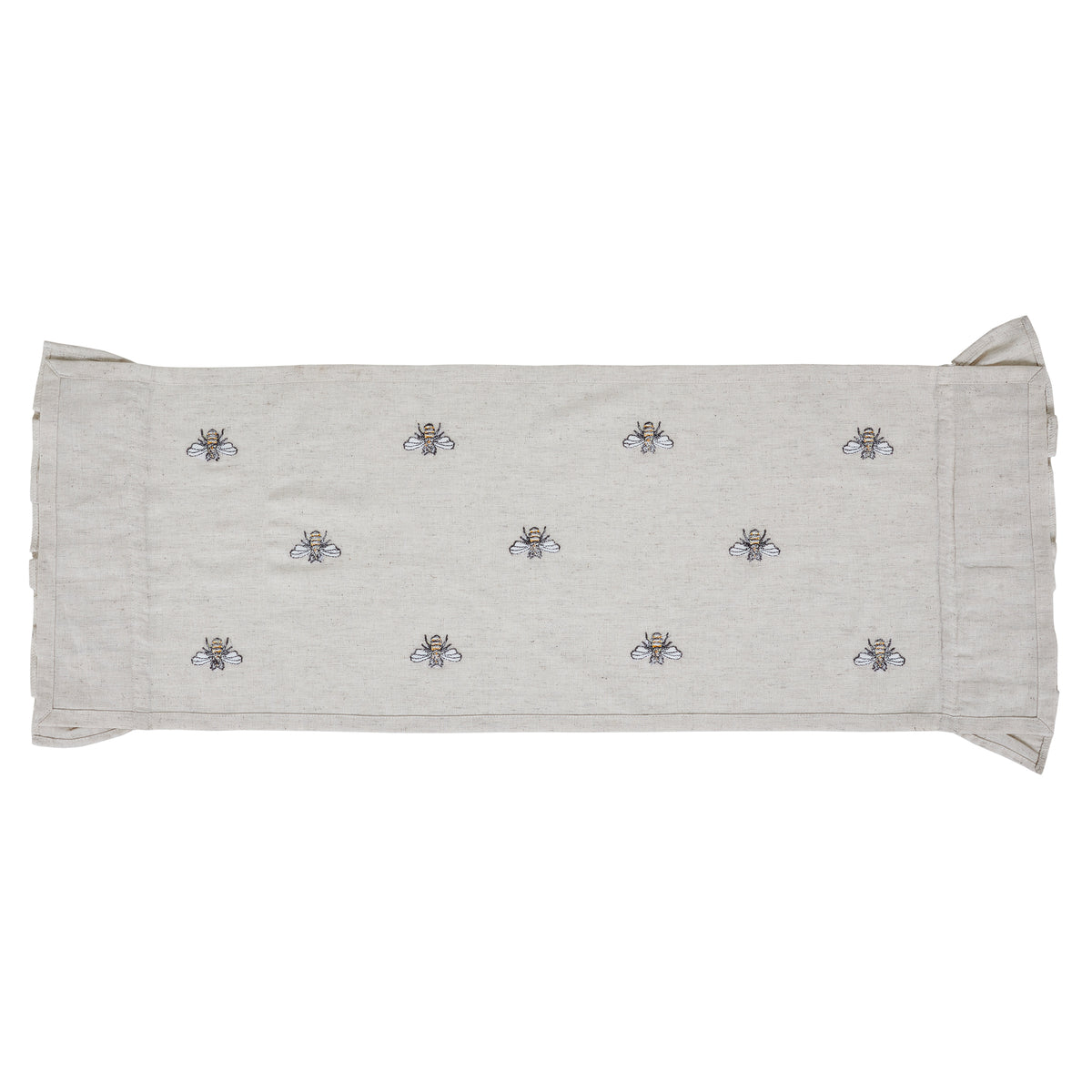 April & Olive Embroidered Bee Runner 13x36 By VHC Brands