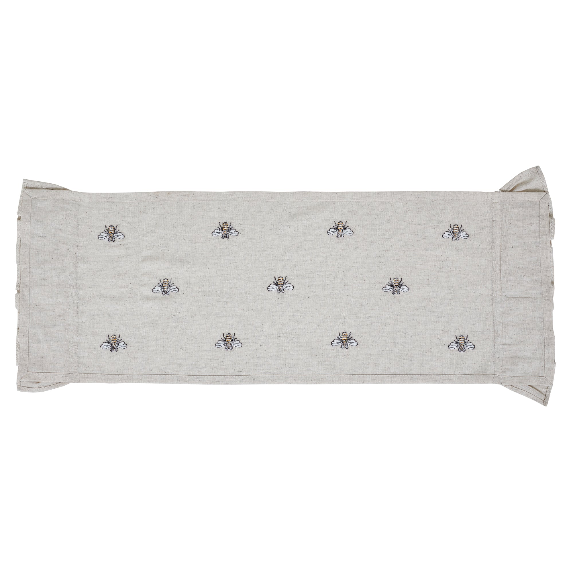 April & Olive Embroidered Bee Runner 13x36 By VHC Brands