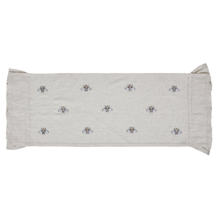 April & Olive Embroidered Bee Runner 13x36 By VHC Brands