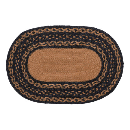 Mayflower Market Farmhouse Jute Placemat Stencil Stars 10x15 By VHC Brands