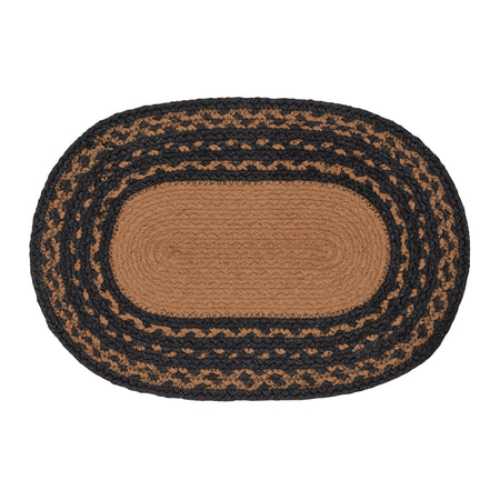 Mayflower Market Farmhouse Jute Placemat Stencil Stars 12x18 By VHC Brands