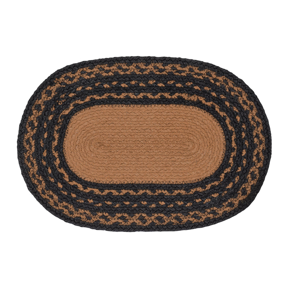 Mayflower Market Farmhouse Jute Placemat Stencil Stars 12x18 By VHC Brands