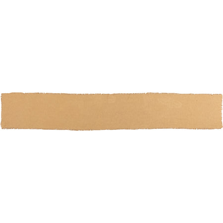 April & Olive Burlap Natural Runner Fringed 13x90 By VHC Brands