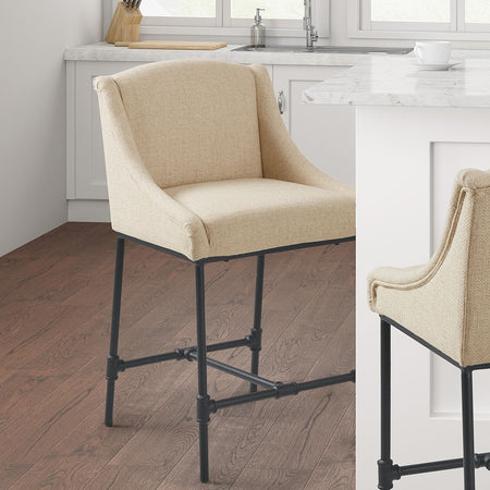 Madison Park Maddox Counter Stool - Beige 
