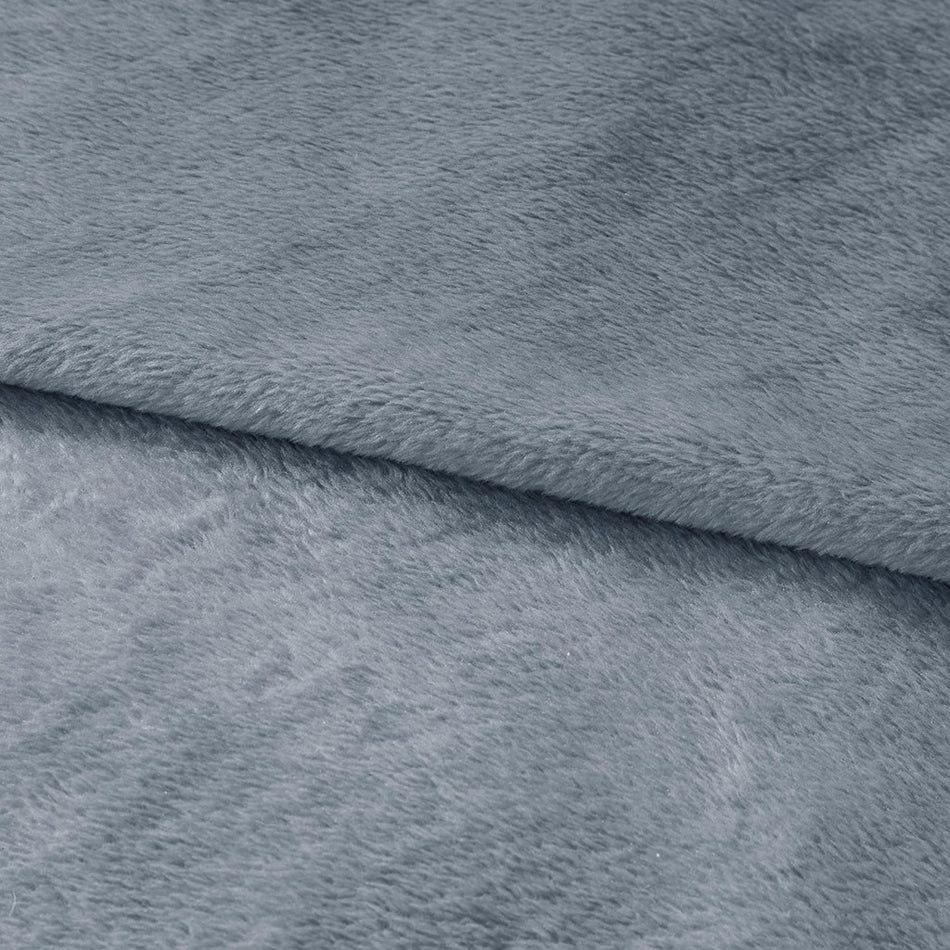 Antimicrobial Plush Blanket - Blue - Twin Size