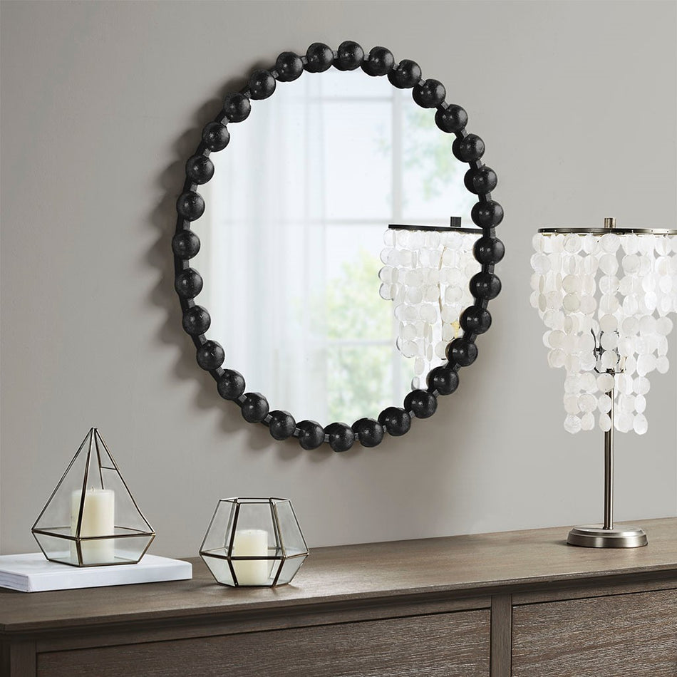 Marlowe Round Wall Decor Mirror - Silver - 27" Dia