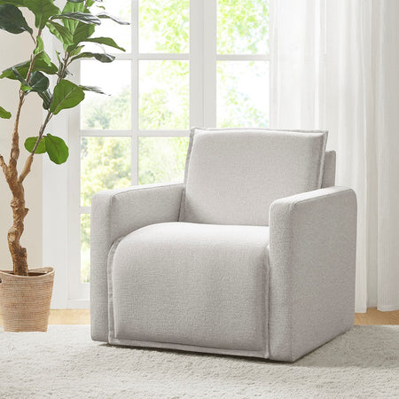 Madison Park Kubrick Swivel Chair - Ivory  Shop Online & Save - ExpressHomeDirect.com