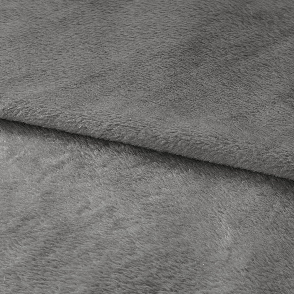 Antimicrobial Plush Blanket - Charcoal - Full Size / Queen Size